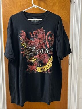 Harry Potter Black Gryffindor 'Brave' Graphic T-Shirt from Universal Studios